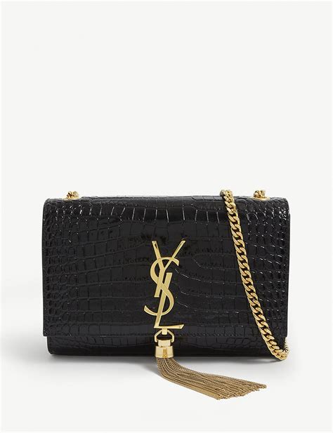 ysl tasche krokodilleder|Shop Saint Laurent Small Kate Crocodile.